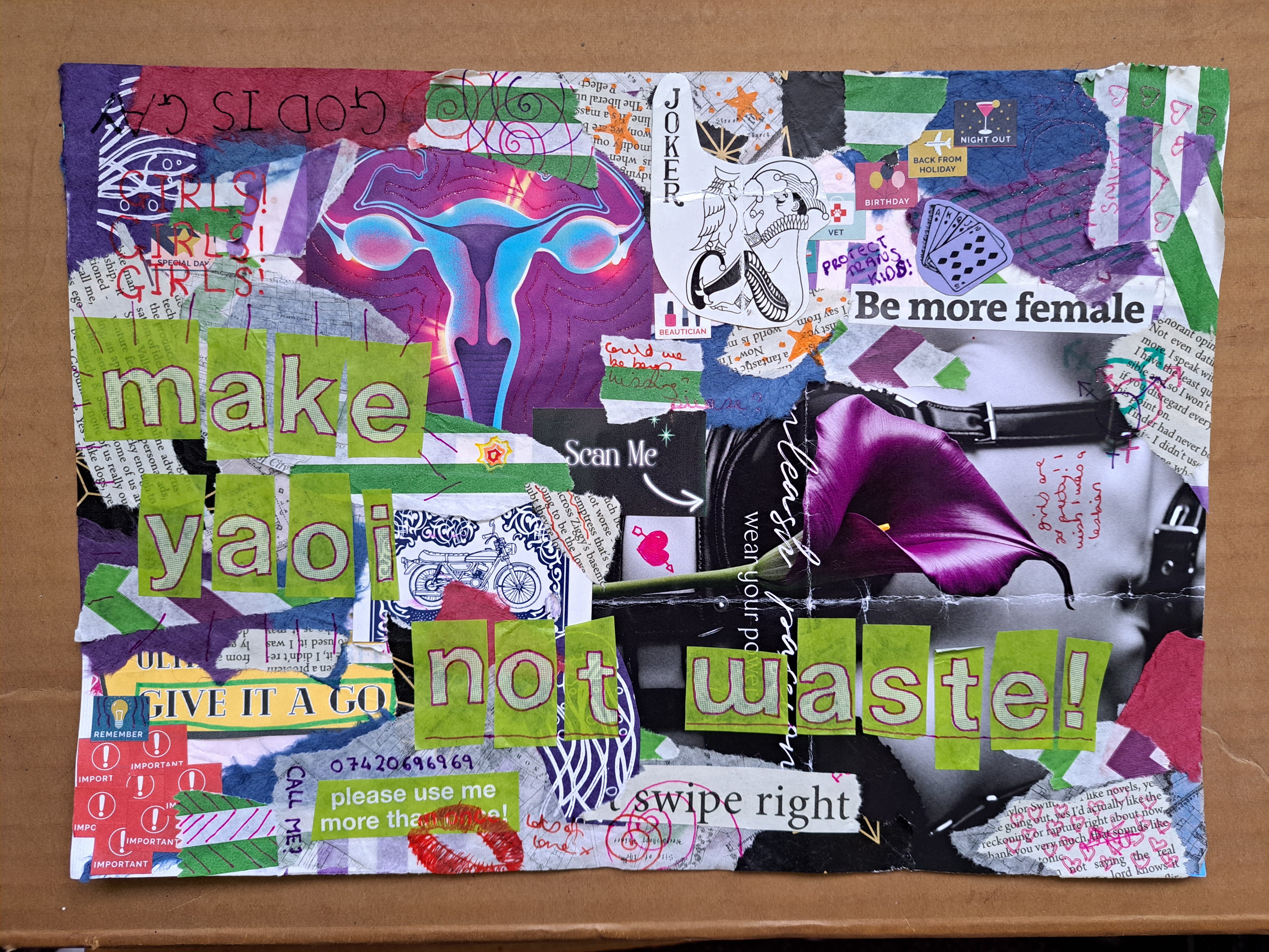 collage reading 'make yaoi not waste!'